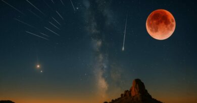 Norėtumėte savo akimis pamatyti kruvinąjį Mėnulį, dešimtis krentančių meteorų ar planetų „bučinį“?