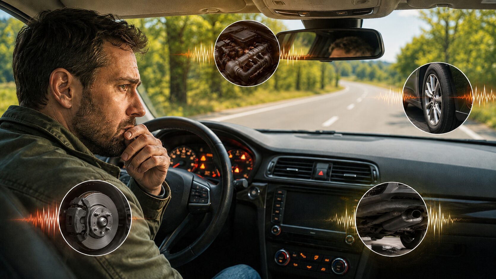 7 garsai, kurių automobilyje nereikėtų ignoruoti