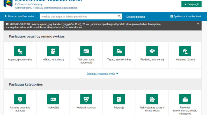Elektroninės valdžios vartams – naujas veidas